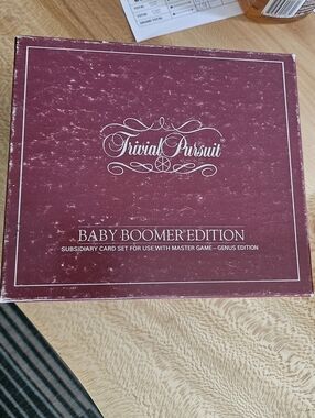 Trivial Pursuit Baby Boomer Edition Subsidiary Card Set For Use With Master Game